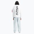 Felpa Alpha Industries uomo Back Print Zip bianco 3