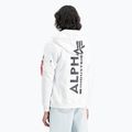 Felpa Alpha Industries uomo Back Print Zip bianco 5