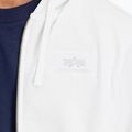 Felpa Alpha Industries uomo Back Print Zip bianco 6
