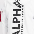Felpa Alpha Industries uomo Back Print Zip bianco 7