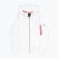Felpa Alpha Industries uomo Back Print Zip bianco 8