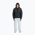 Alpha Industries Uomo Giacca con cappuccio in finto piumino nero 2