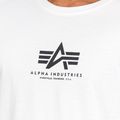 T-shirt Alpha Industries Basic Mid Logo uomo bianco 6