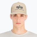 Cappello da baseball Alpha Industries Basic Trucker sabbia da uomo 3