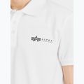 Alpha Industries Basic Polo Small Logo T-shirt bianca da uomo 5