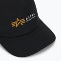 Cappello da baseball Alpha Industries Label Trucker nero da uomo 3