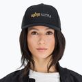 Cappello da baseball Alpha Industries Label Trucker nero da uomo 3