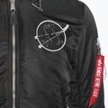 Alpha Industries MA-1 VF Hood Uomo Giacca Dark Side nera / riflettente 4