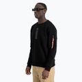 Alpha Industries Uomo Maglione con stampa riflettente nero 4