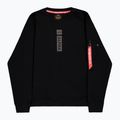 Alpha Industries Uomo Maglione con stampa riflettente nero 7