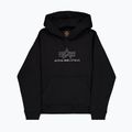 Alpha Industries Uomo Felpa con cappuccio Basic TPU nero/cromo 9