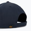 Berretto da baseball Alpha Industries da uomo Metal Label rep blu/cromo 4