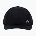 Alpha Industries Metal Label rep cappellino da baseball nero/argento metallizzato