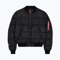 Giacca imbottita da uomo Alpha Industries MA-1 Logo Puffer Bomber black 7