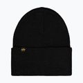 Berretto Alpha Industries Rubber Logo Beanie black 2