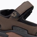 Sandali da trekking da uomo Jack Wolfskin Lakewood Cruise in legno scuro 9