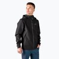 Jack Wolfskin giacca antipioggia da uomo Evandale nero