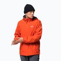 Jack Wolfskin Stormy Point, giacca antipioggia da uomo in rovo selvatico