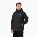 Jack Wolfskin giacca da pioggia Highest Peak da uomo, nero