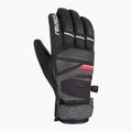 Guanto da sci Reusch Storm R-TEX XT nero/nero melange/rosso fuoco 5