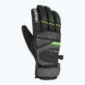 Guanto da sci Reusch Storm R-TEX XT nero/nero melange/verde neon 6