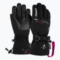 Guanto da sci per bambini Reusch Lando R-TEX XT nero/rosa glo 7
