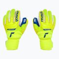 Guanti da portiere di sicurezza Reusch Attrakt Duo Ortho-Tec giallo/blu scuro