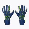 Guanti da portiere Reusch Pure Contact Fusion blu vero/giallo di sicurezza
