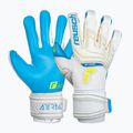 Guanti da portiere Reusch Attrakt Aqua bianco/blu acqua 5