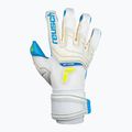 Guanti da portiere Reusch Attrakt Aqua bianco/blu acqua 6