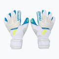 Guanti da portiere Reusch Attrakt Aqua bianco/blu acqua