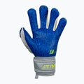 Guanti da portiere per bambini Reusch Attrakt Fusion Finger Support Guardian vapor grigio/giallo 8