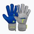 Guanti da portiere Reusch Attrakt Gold Evolution Cut grigio vapore/giallo sicurezza/blu scuro 5