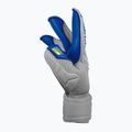 Guanti da portiere Reusch Attrakt Gold Evolution Cut grigio vapore/giallo sicurezza/blu scuro 8