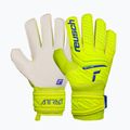 Reusch Attrakt Solid guanti da portiere di sicurezza giallo/blu scuro/bianco 5