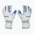 Reusch Attrakt Silver Roll Finger guanti da portiere per bambini grigio vapore/giallo sicurezza/blu scuro