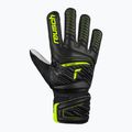 Guanti da portiere per bambini Reusch Attrakt Starter Solid nero/giallo sicurezza 6