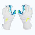 Reusch Attrakt Freegel Aqua Guanti da portiere antivento bianco/blu acqua