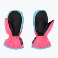 Guanti da sci per bambini Reusch Ben Mitten rosa knockout/bottone scapolare 2