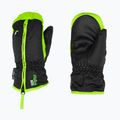 Guanto da sci per bambini Reusch Ben Mitten nero/verde neon