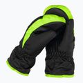 Guanto da sci per bambini Reusch Ben Mitten nero/verde neon