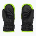 Guanto da sci per bambini Reusch Ben Mitten nero/verde neon 2