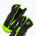 Guanto da sci per bambini Reusch Ben Mitten nero/verde neon 4