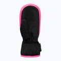 Guanti da sci per bambini Reusch Ben Mitten black/ knockout pink 3