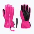 Guanti da sci per bambini Reusch Ben fuchsia purple/knockout pink