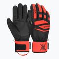 Guanto da sci Reusch Worldcup Warrior Prime R-TEX XT per bambini nero/rosso fluo 5