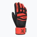 Guanto da sci Reusch Worldcup Warrior Prime R-TEX XT per bambini nero/rosso fluo 6