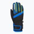 Guanto da sci Reusch Duke R-Tex XT per bambini nero/blu brillante/giallo sicurezza 2