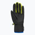 Guanto da sci Reusch Duke R-Tex XT per bambini nero/blu brillante/giallo sicurezza 3