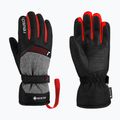 Guanto da sci Reusch Flash Gore-Tex per bambini nero/nero melange/rosso fuoco